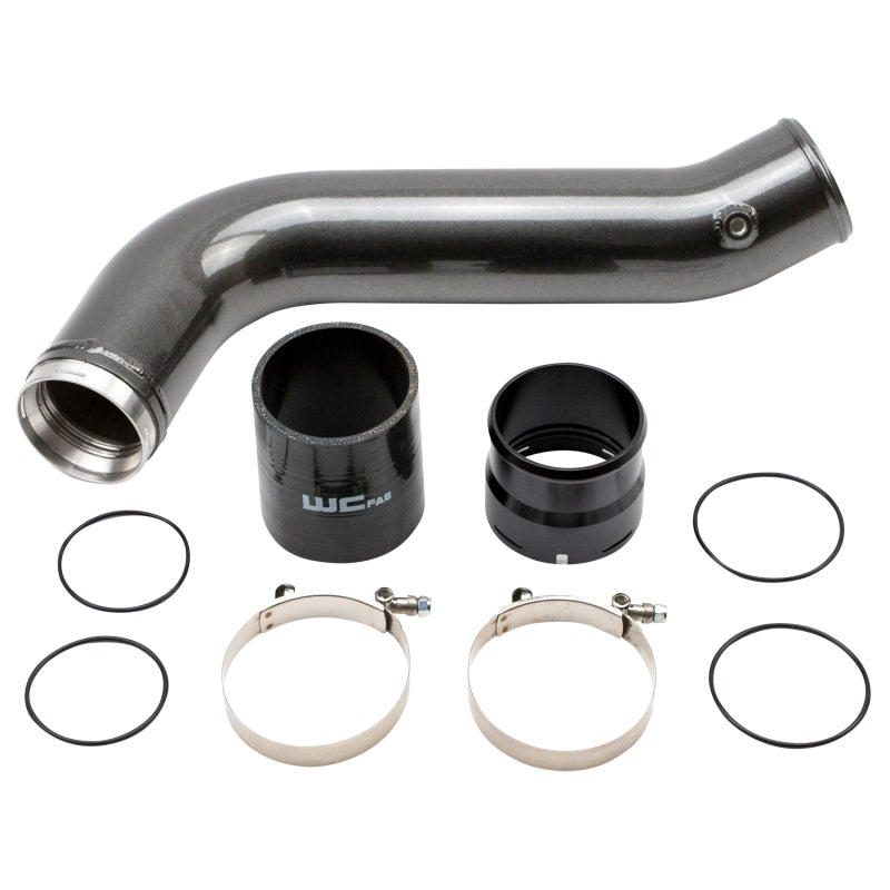 Wehrli 20-25 Chevrolet 6.6L L5P Duramax Passenger Side 3.5in Intercooler Pipe - Bengal Silver