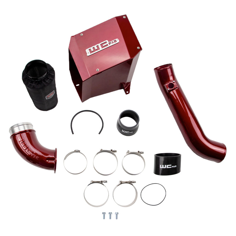 Wehrli 01-04 Duramax LB7 4in Stage 2 Intake Kit w/ Air Box - Kiwi Green