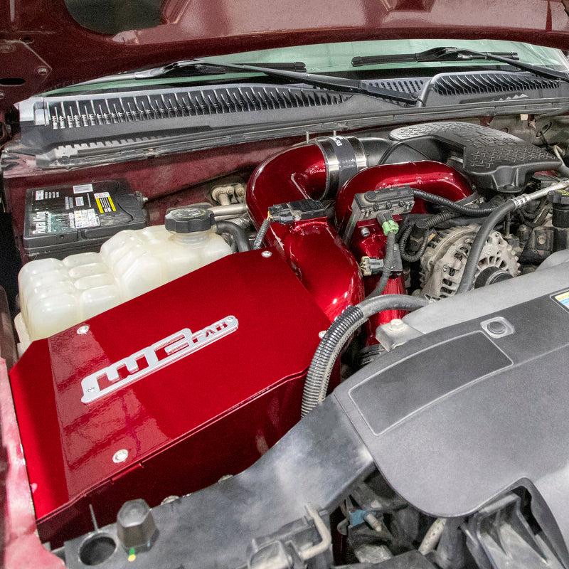 Wehrli 06-07 Duramax LBZ 4in. Intake Kit w/ Air Box - Bengal Red