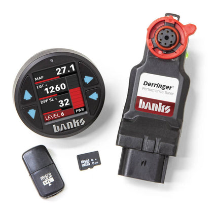 Derringer Tuner with iDash 1.8 DataMonster with ActiveSafety 17-19 Ford 6.7 Banks Power