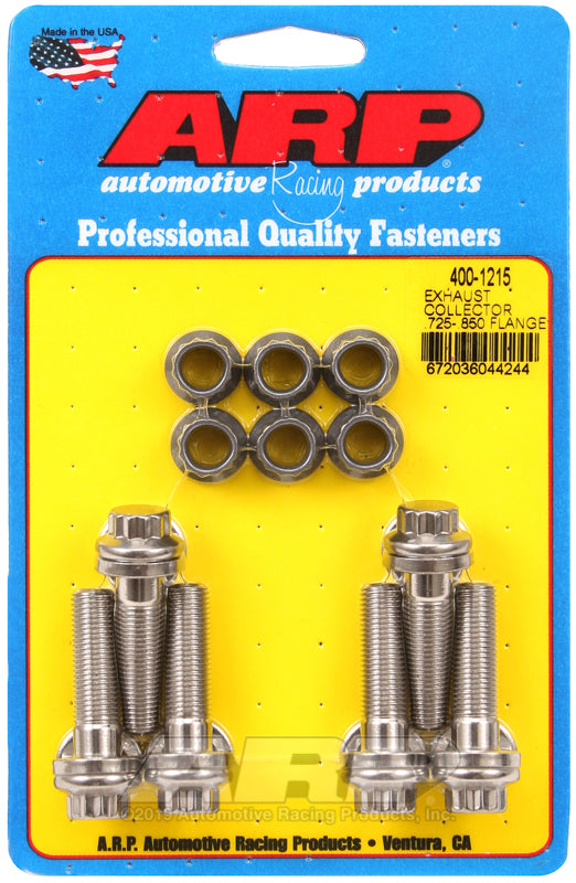 ARP Exhaust collector .725-.850 flange bolt kit