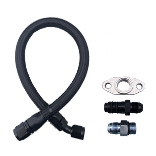 Braided Oil Drain Line for Cummins 2nd Gen Swaps