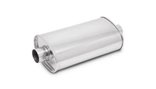 Vibrant 2in In/Out Center/Center Stainless Steel StreetPower Oval Muffler