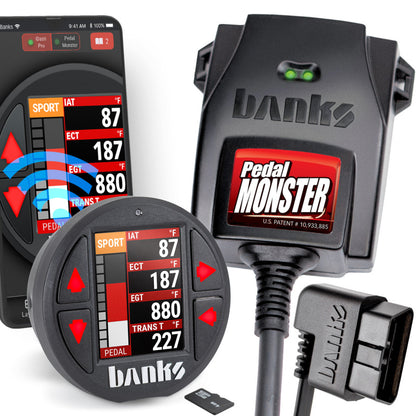 Banks Power Pedal Monster Kit Aptiv GT 150 6 Way With iDash Data Pro