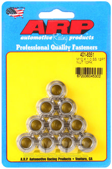 ARP M10 X 1.0 SS 12pt Stainless Steel Nut Kit