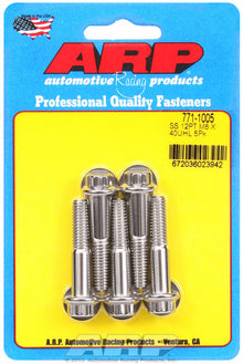 ARP M8 x 1.25 x 40 12pt Stainless Steel Bolts (Set of 5)