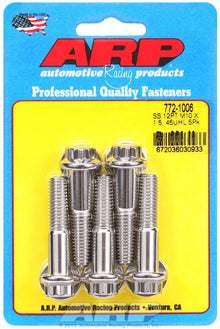ARP M10 x 1.50 x 45 12pt Stainless Steel Bolts (Set of 5)