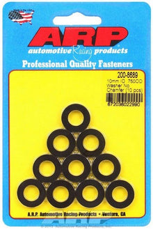 ARP M10 ID 3/4in OD Black Chamfer Washers (10 pack)