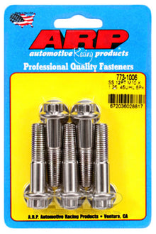 ARP M10 x 1.25 x 45 12pt Stainless Steel Bolts (Set of 5)