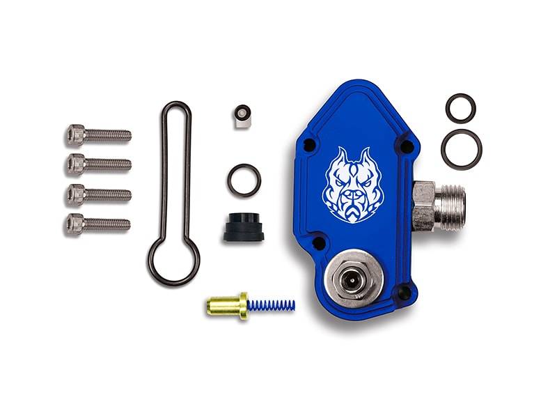 Sinister Diesel 03-07 Ford Powerstroke 6.0L Blue Spring Kit with Billet Spring Housing