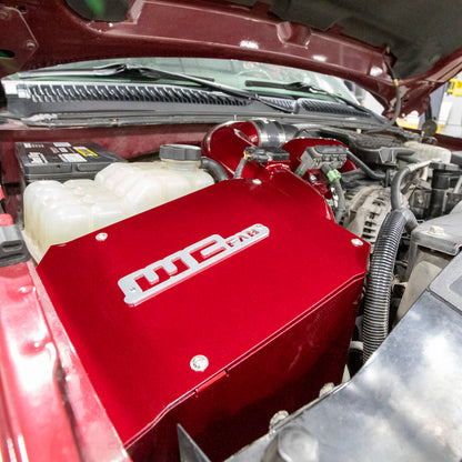 Wehrli 06-07 Duramax LBZ 4in. Intake Kit w/ Air Box - Bengal Red