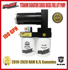 FASS 19-20 Dodge 2500/3500 Cummins 6.7L 100gph Titanium Signature Series Plus Fuel System